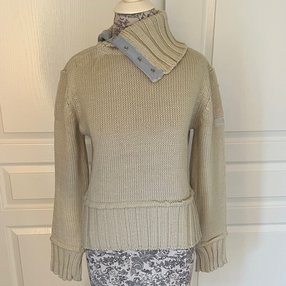 Puma Cream Cowl Neck Sweater